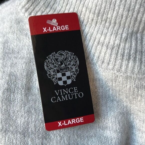 New! VINCE CAMUTO Oversized Turtleneck Sweater Size XXL Silver Heather NWT Soft - Picture 6 of 7